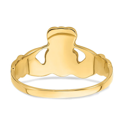 10K Yellow Gold Men'S Claddagh Ring