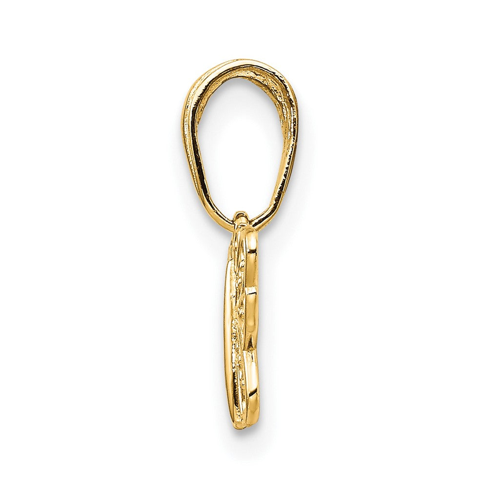 10K Yellow Gold 10K Filigree Butterfly Charm