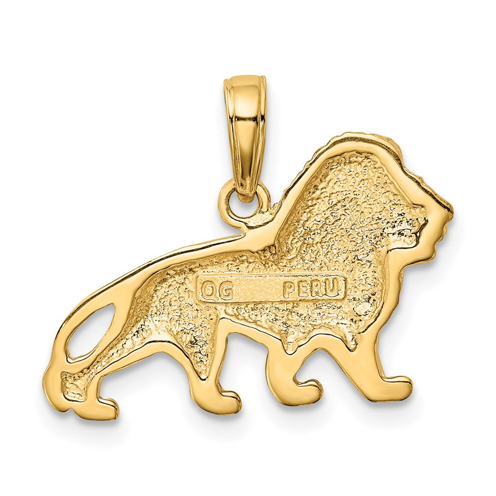10K Yellow Gold 10K Lion Charm