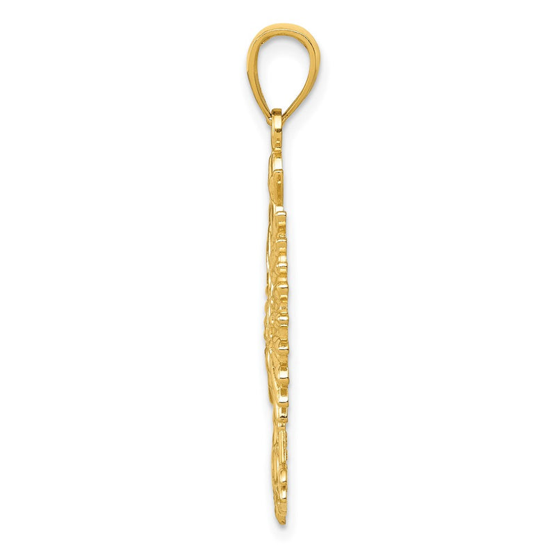 10K Yellow Gold 10K Phoenix Mythological Bird Charm