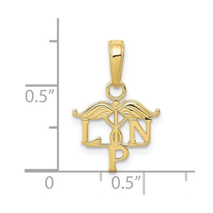 10K Yellow Gold 10K Lpn Symbol Pendant