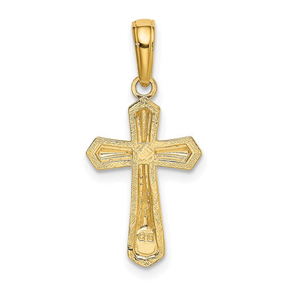10K Yellow Gold Cross Pendant