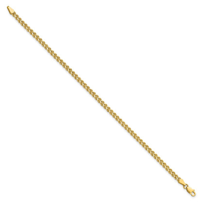 10K Yellow Gold 3.0mm Wide Diamond Cut Double Rope Chain Bracelet