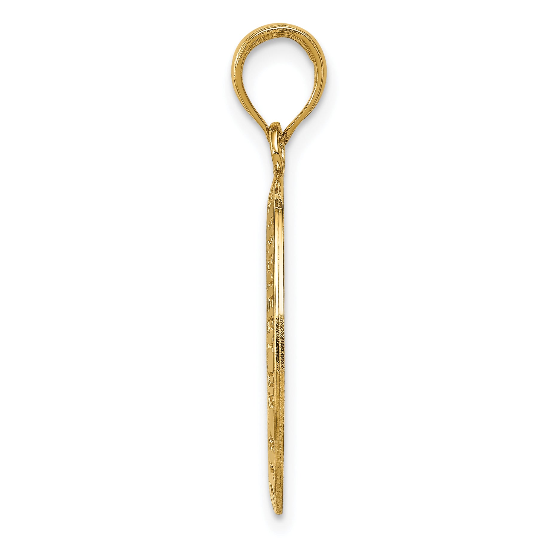 10K Yellow Gold Saint Christopher Medal Pendant