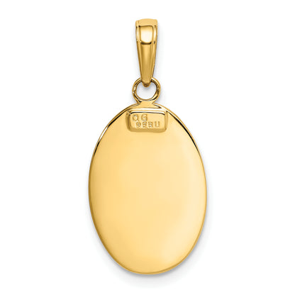 10K Yellow Gold Saint Christopher Medal Pendant