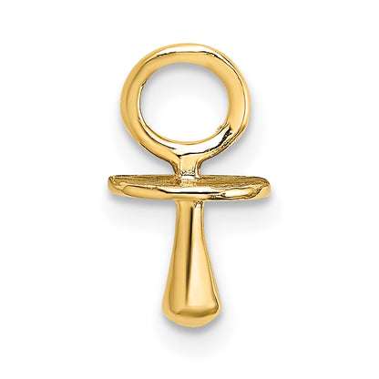 10K Yellow Gold 10K Polished 3-D Pacifier Charm