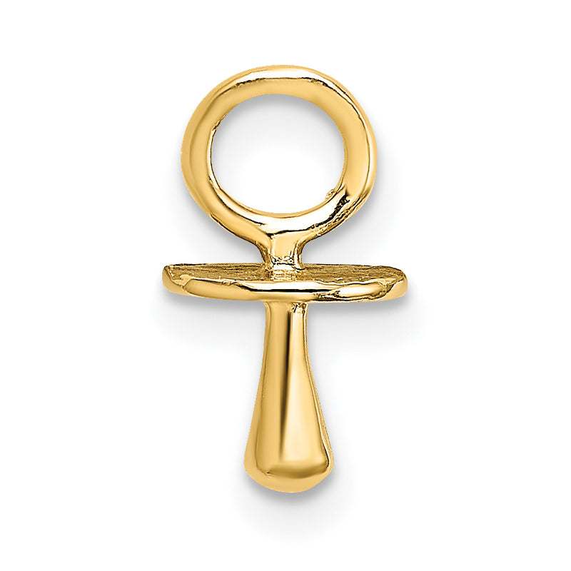 10K Yellow Gold 10K Polished 3-D Pacifier Charm