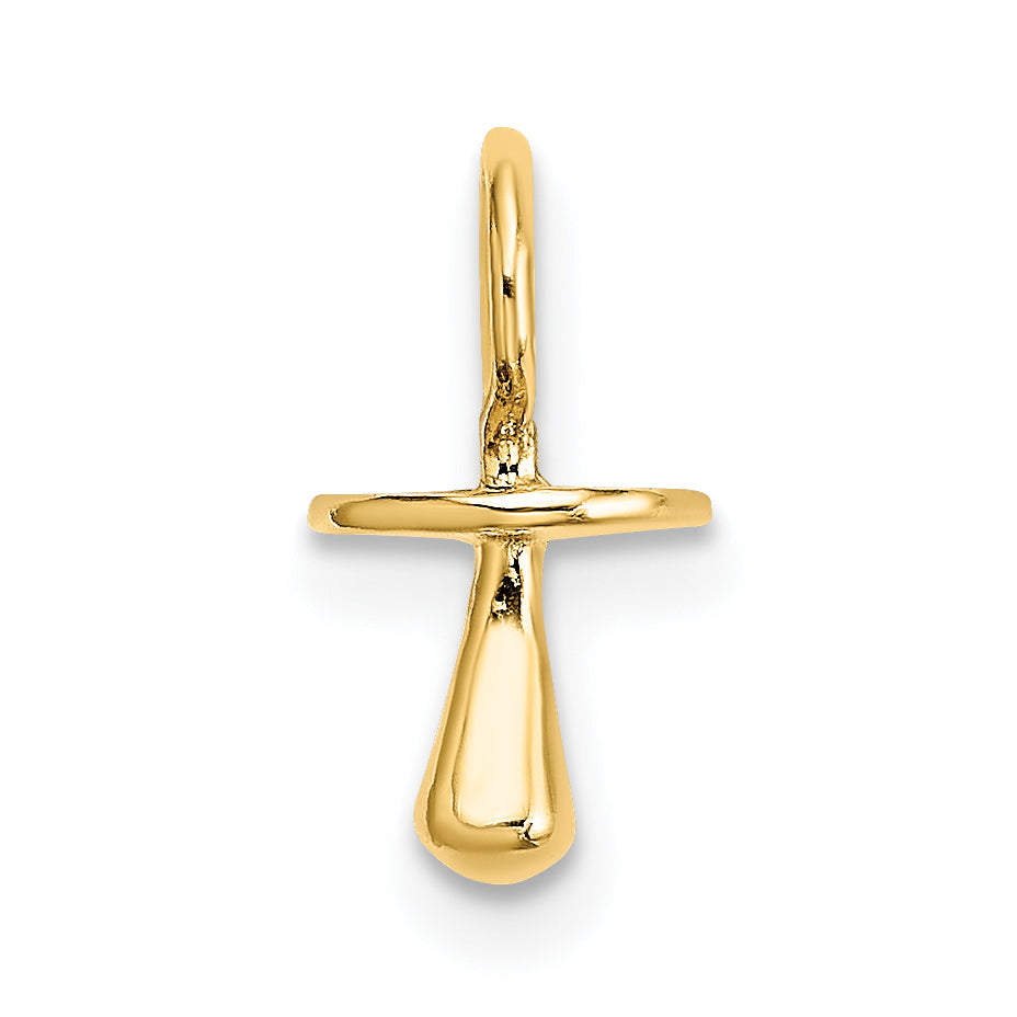 10K Yellow Gold 10K Polished 3-D Pacifier Charm