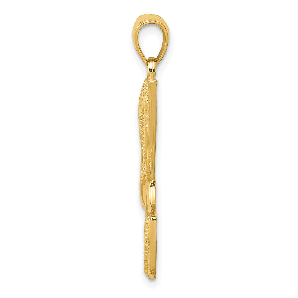 10K Yellow Gold Nefertiti Pendant