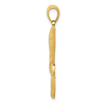 10K Yellow Gold Nefertiti Pendant