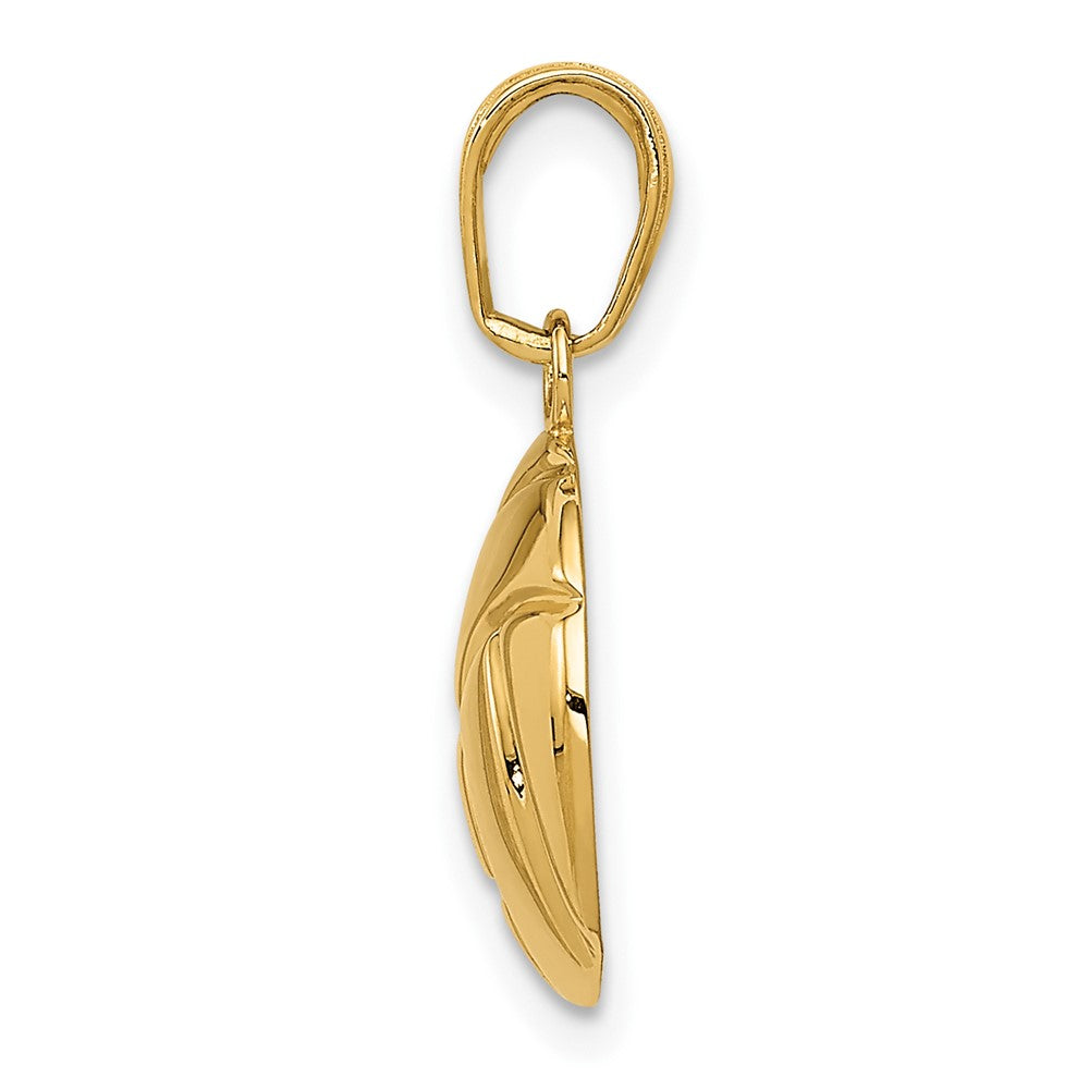 10K Yellow Gold Gold Polished Volleyball Pendant
