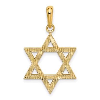 10K Yellow Gold 10K Star Of David Pendant