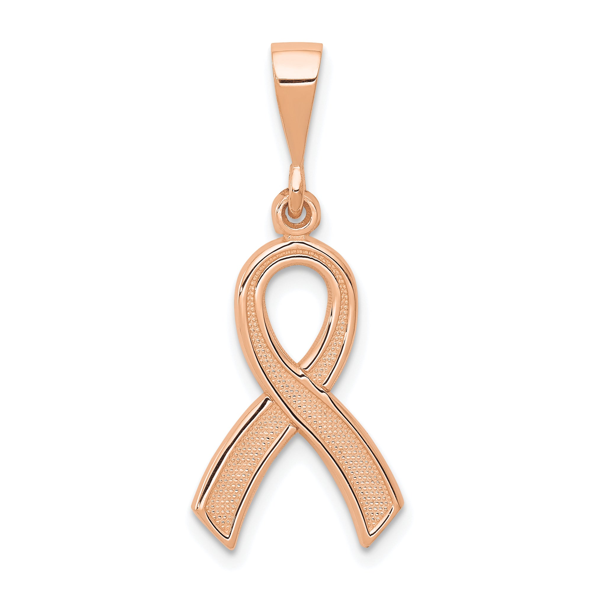 10K Rose Gold Awareness Pendant