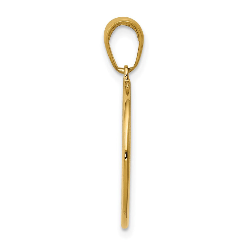 10K Yellow Gold Saint Anthony Small Round Medal Pendant