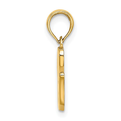 10K Yellow Gold 10K Polished G Script Initial Charm