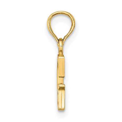 10K Yellow Gold 10K Polished G Block Initial Charm