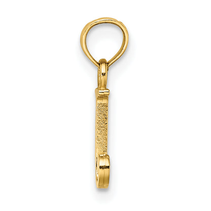 10K Yellow Gold 10K Polished J Block Initial Charm