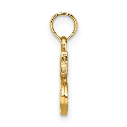 10K Yellow Gold 10K Polished S Block Initial Charm