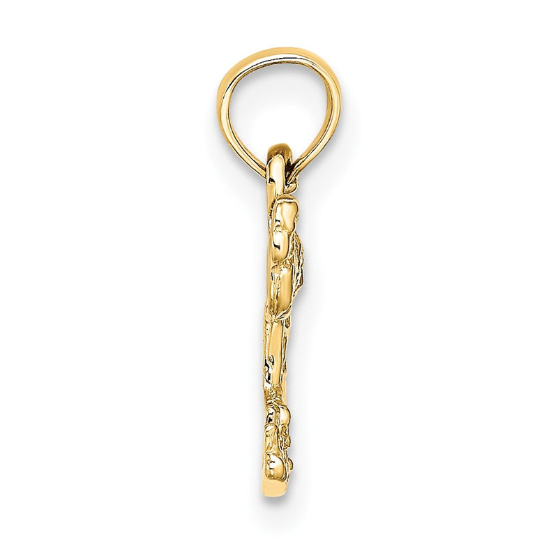 10K Yellow Gold 10K Mini Flamingo Charm