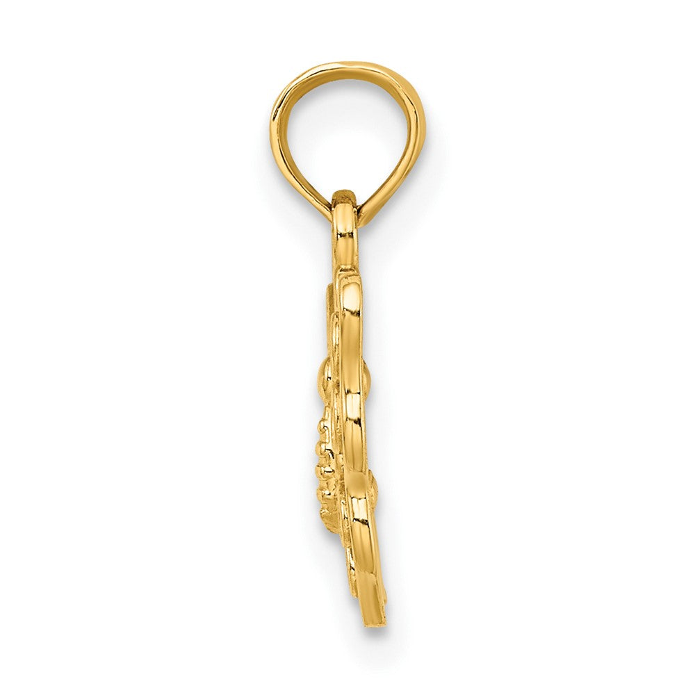 10K Yellow Gold 10K Cut-Out Small Butterfly Charm