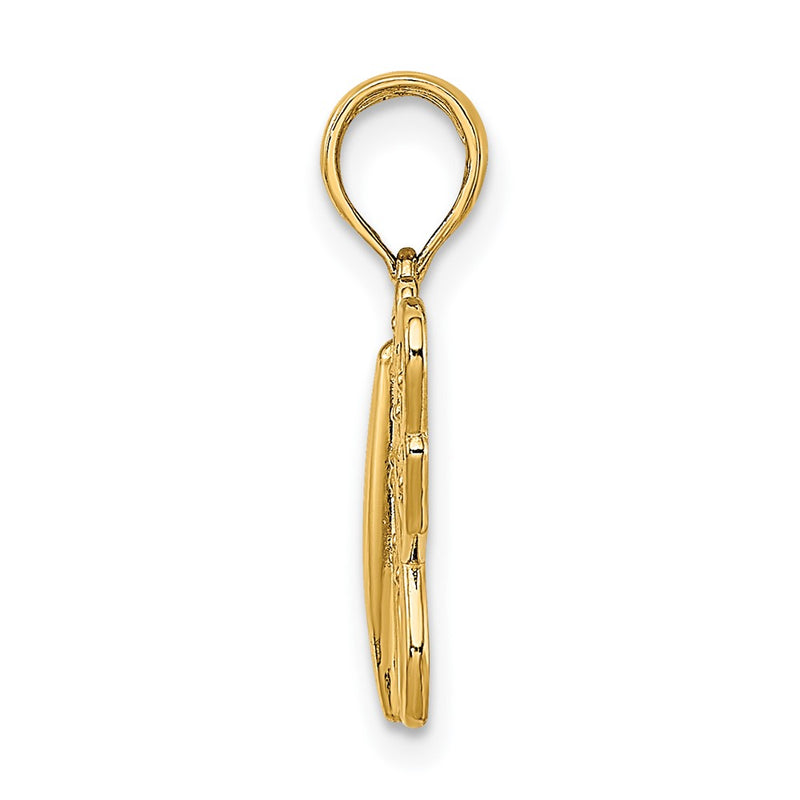 10K Yellow Gold 10K Filigree Butterfly Charm