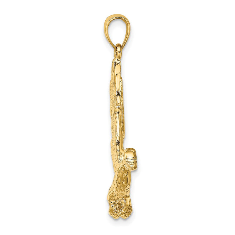 10K Yellow Gold 10K Flying Mallard Duck Charm