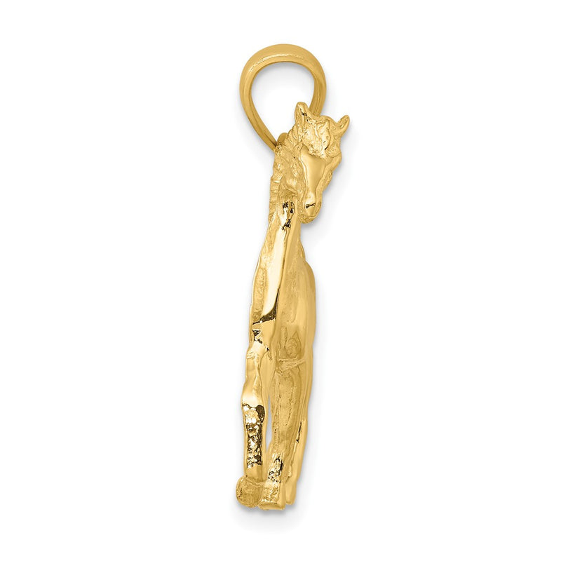 10K Yellow Gold 10K 2-D Polished Horse Charm
