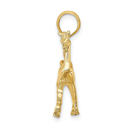 10K Yellow Gold 10K 3-D Horse Charm