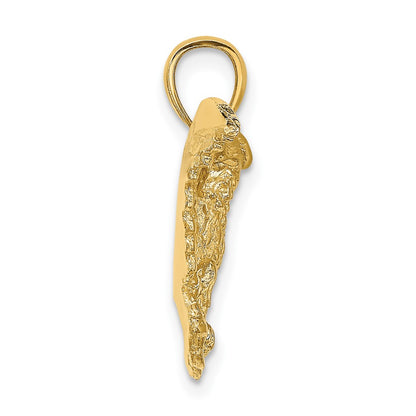 10K Yellow Gold 10K Eagle W/ Wings Spread Charm
