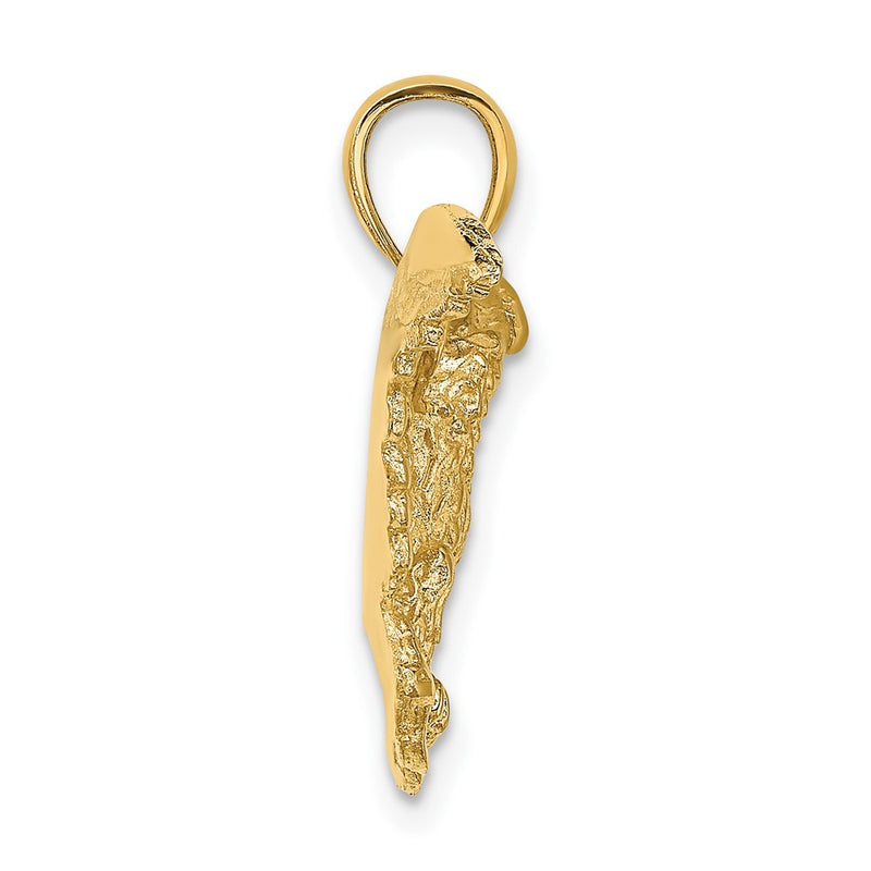 10K Yellow Gold 10K Eagle W/ Wings Spread Charm