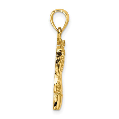 10K Yellow Gold 10K Horse Head W/Short Mane Charm