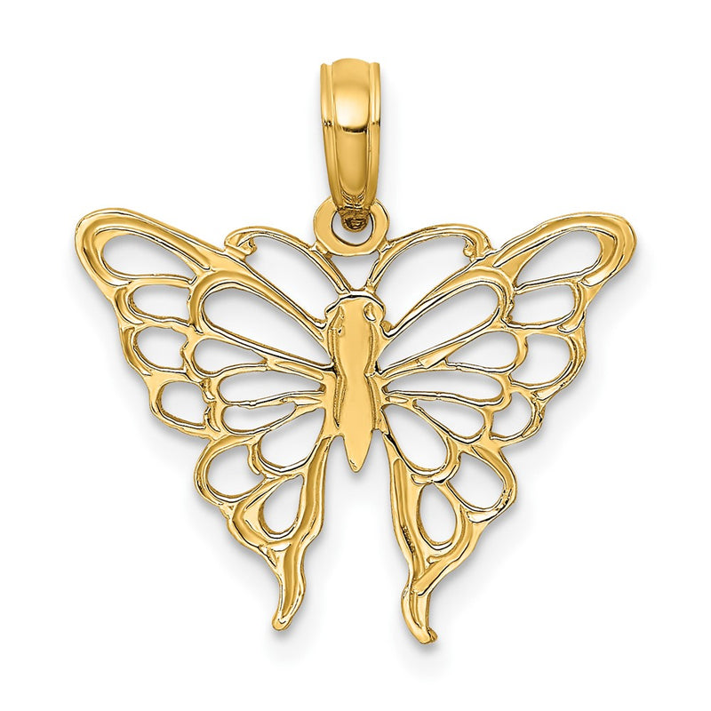10K Yellow Gold 10K Butterfly Charm