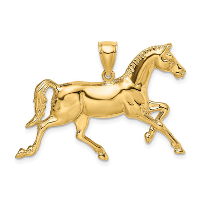 10K Yellow Gold 10K 2-D Polished Horse Charm