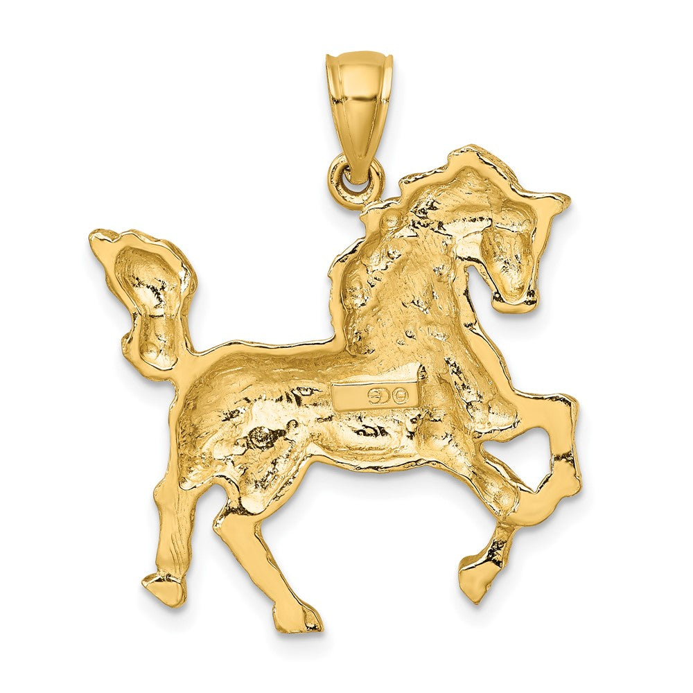 10K Yellow Gold 10K 2-D Horse Charm