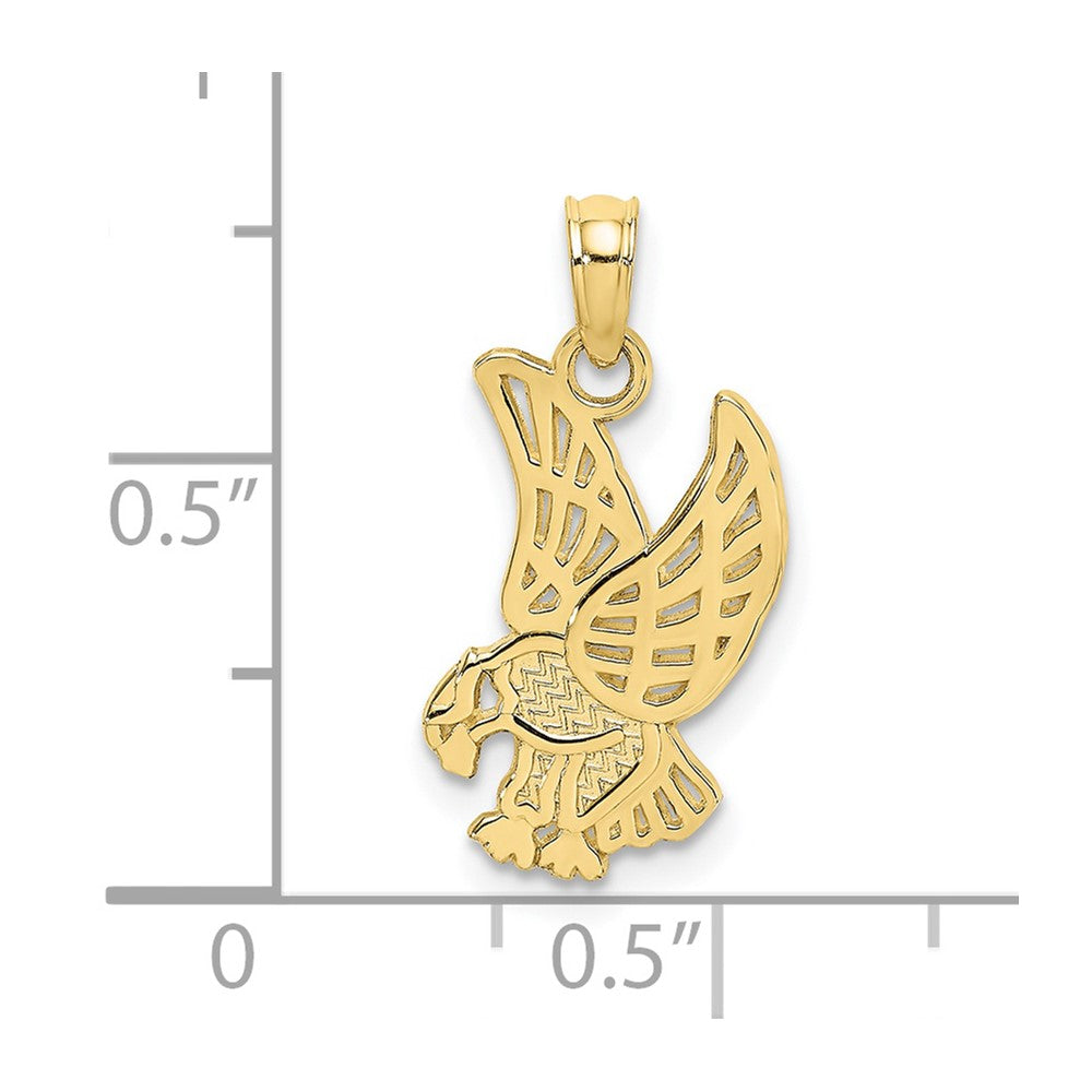 10K Yellow Gold Eagle Charm