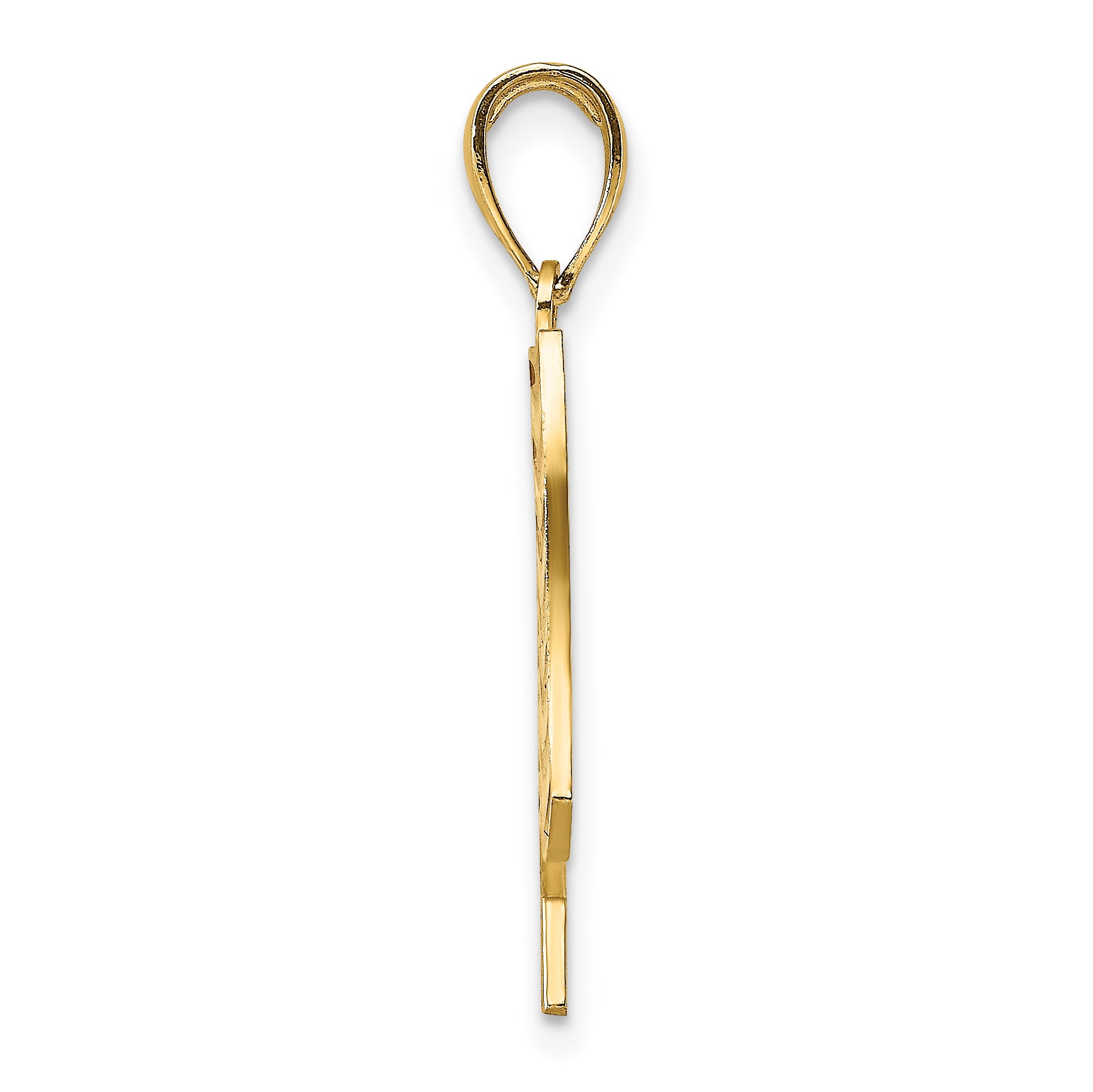 10K Yellow Gold 10K W/ Enamel American Flag Charm