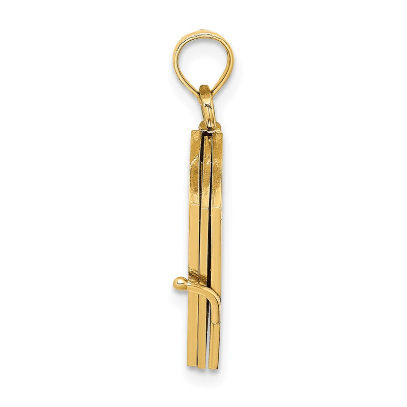 10K Yellow Gold 10K 3-D Moveable Enameled An Irish Prayer Book W/Clover Charm