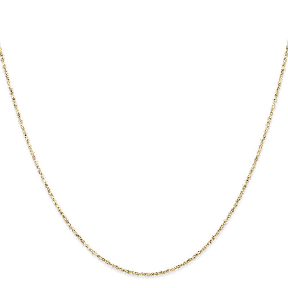 10K Yellow Gold .6 mm Carded Cable Rope Chain Necklace