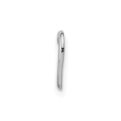 10K White Gold 10K Polished Mini Floating Heart Slide