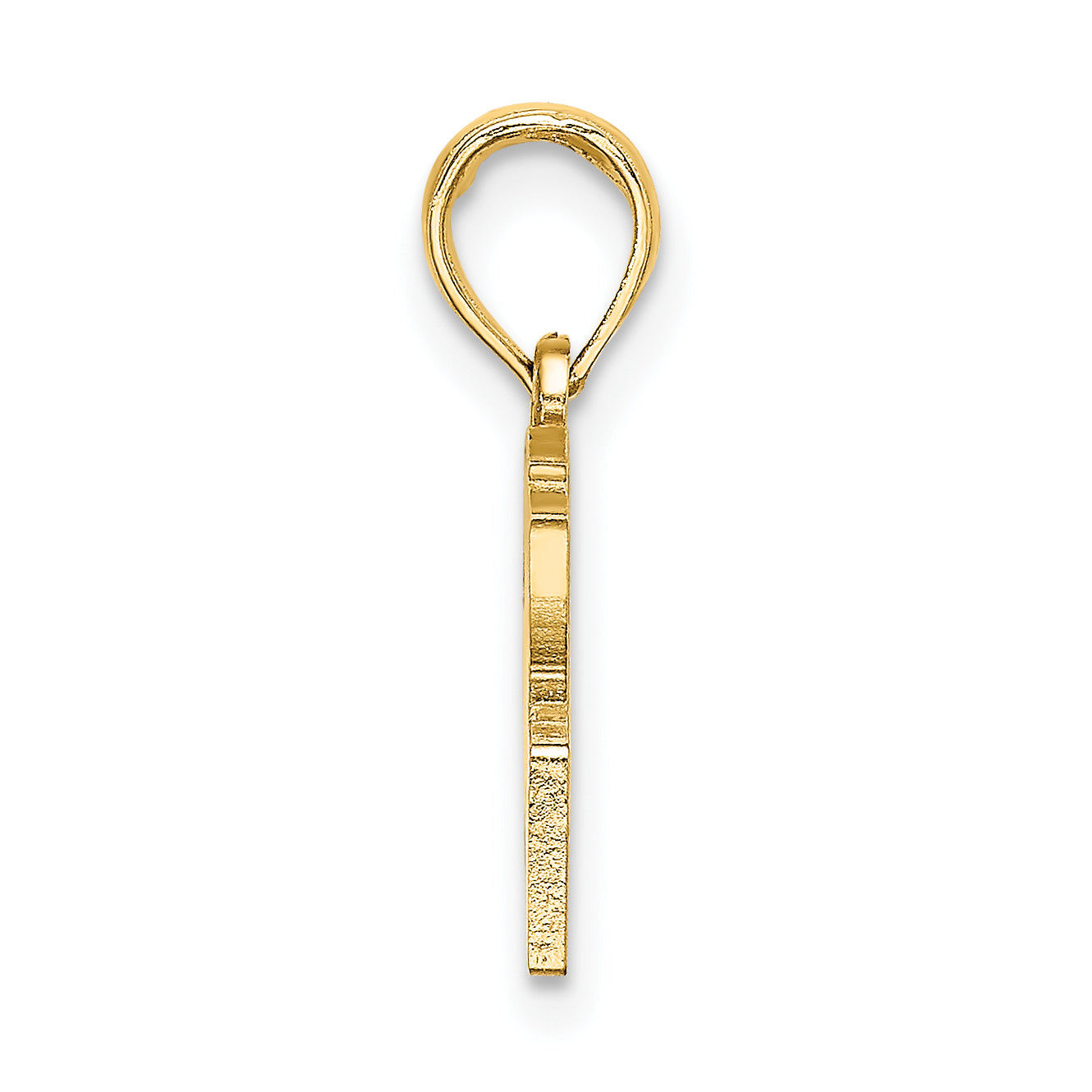 10K Yellow Gold 10K Hands Forming A Heart Charm