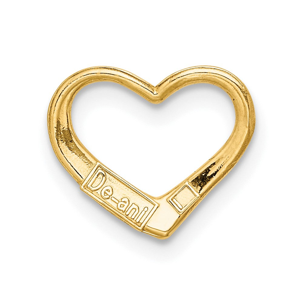 10K Yellow Gold 10K Floating Heart Charm
