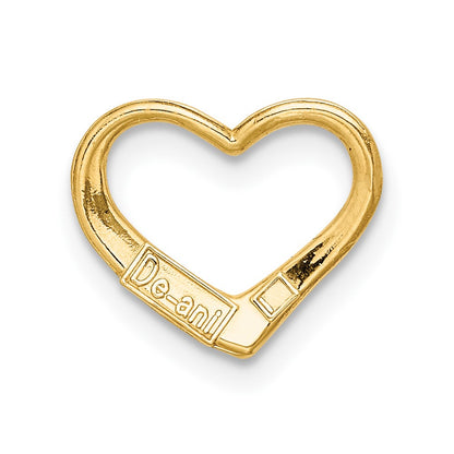 10K Yellow Gold 10K Floating Heart Charm