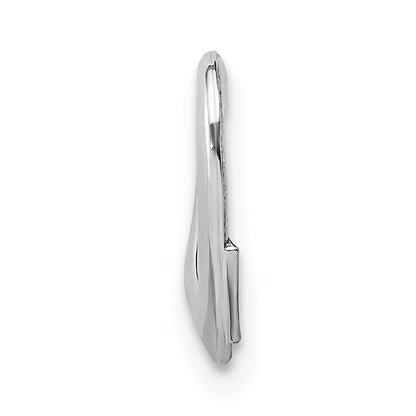 10K White Gold 10K Floating Heart Charm