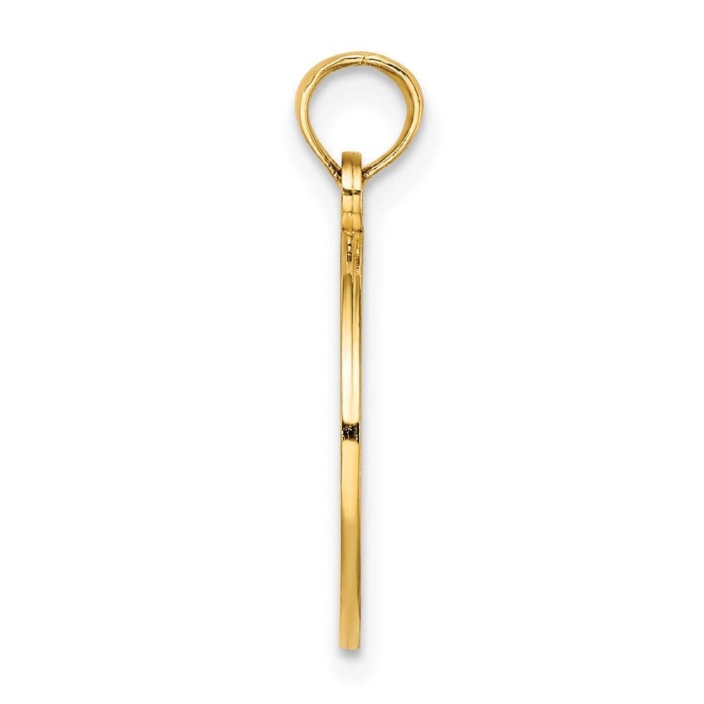 10K Yellow Gold 10K Small Tree Of Life In Round Frame Charm