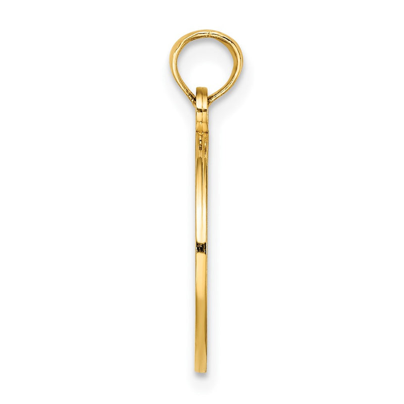 10K Yellow Gold 10K Small Tree Of Life In Round Frame Charm