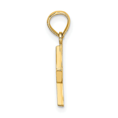 10K Yellow Gold Cut-Out Star Charm