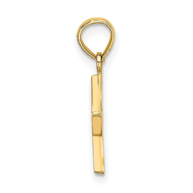 10K Yellow Gold Cut-Out Star Charm