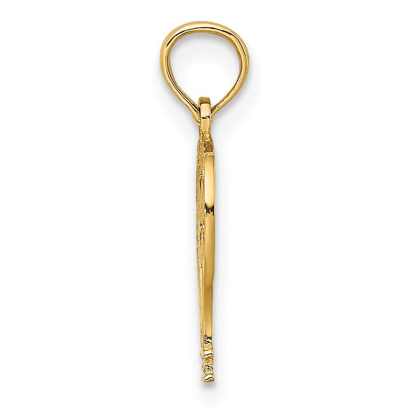 10K Yellow Gold 10K Cut-Out Flat Hot Air Balloon Charm
