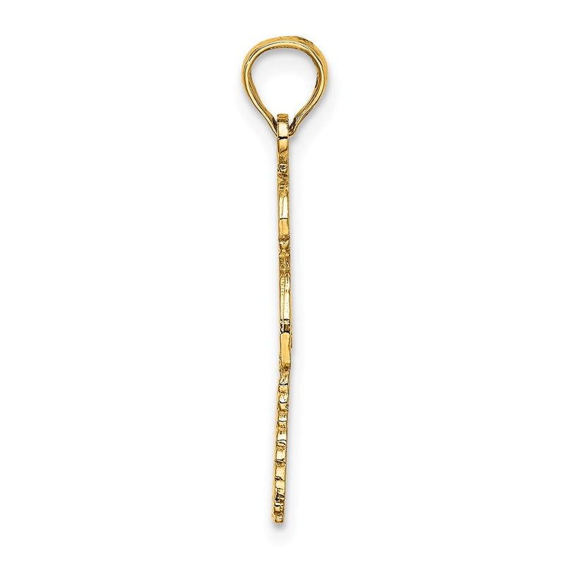 10K Yellow Gold 10K Palm Tree W/ Cactus Charm