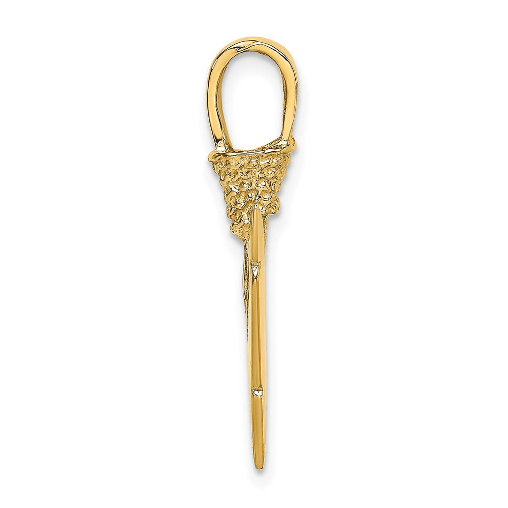 10K Yellow Gold 10K 3-D Arrowhead Charm